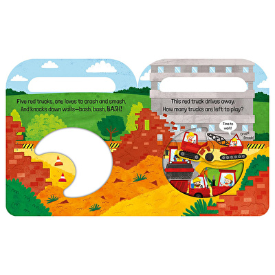 Five Red Trucks - Carry And Count - Board Book