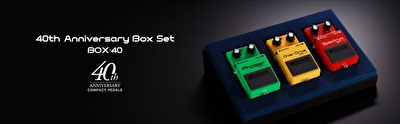 BOSS BOX-40 40. Yıl 3'lü Pedal Seti PH-1 / SP-1 / SD-1 (Japonya Üretimi Koleksiyon Seti)