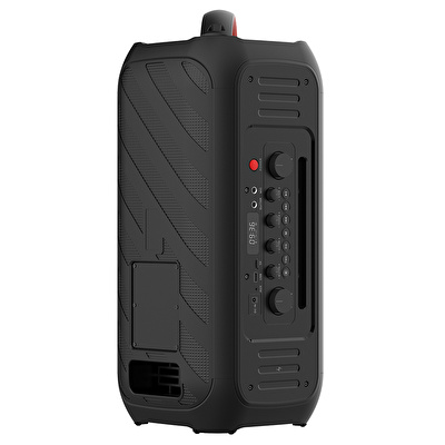 SUNIX 120W Çıkış Gücü 15W Wireless Şarj Ekolayzer TWS Mikrofon ve Gitar Girişli Ledli Bluetooth Hoparlör