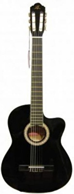 Barcelona LC 3900 CEQ BK Elektro Klasik Gitar