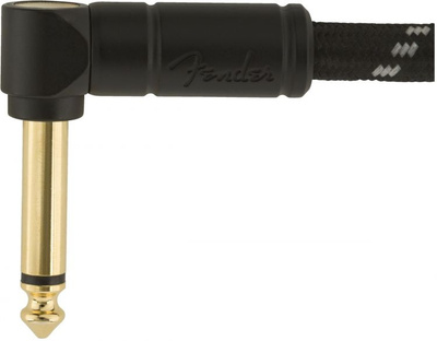 Fender Deluxe Düz/L Uç 3 Metre Siyah Enstrüman Kablosu