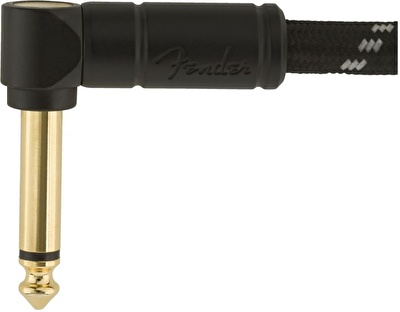 Fender Deluxe Düz/L Uç 4.5 Metre Siyah Tweed Enstrüman Kablo