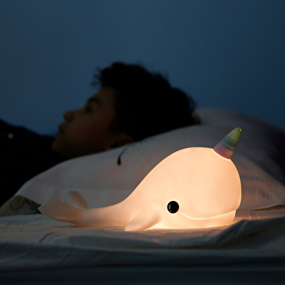 DHINK Narwhal Pembe Gece Lambası
