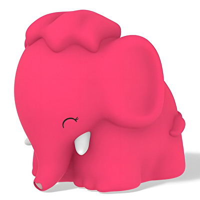 DHINK Silikon Gece Lambası Fil Donnie Pembe