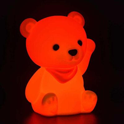 DHINK Silikon Gece Lambası Ayıcık Sarı