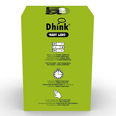 DHINK Silikon Gece Lambası Rhino Scott Yeşil