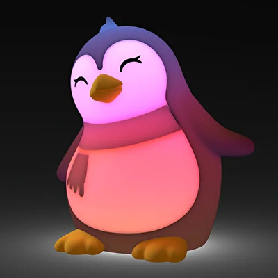 DHINK Silikon Şarjlı Gece Lambası Penguen