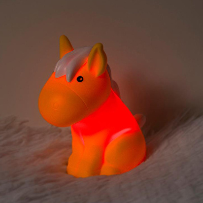 DHINK Zodiac Baby Horse Gece Lambası Turuncu