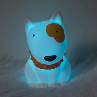 DHINK Zodiac Dog Gece Lambası Beyaz Kahverengi