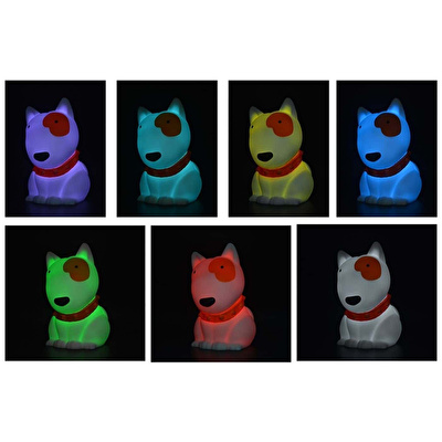 DHINK Zodiac Dog Gece Lambası Beyaz Kahverengi