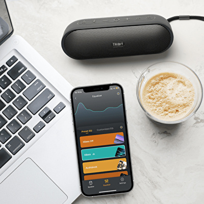 TRIBIT Xsound Plus 2 T-BTS65 30W 24 Saat Oynatma Süresi IPX7 Su Geçirmez Taşınabilir Siyah Bluetooth Hoparlör
