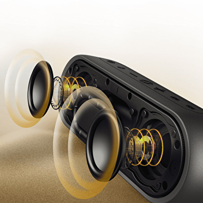 TRIBIT Xsound Plus 2 T-BTS65 30W 24 Saat Oynatma Süresi IPX7 Su Geçirmez Taşınabilir Siyah Bluetooth Hoparlör