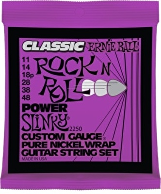 ERNIEBALL P02250 Pure Nickel Class Power Slinky Elektro Gitar Teli