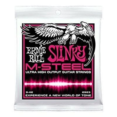 Ernie Ball P02923  M-Steel Super Slinky 0.09 - 0.42 Elektro Gitar Teli