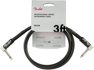 Fender Professional L Uç 90cm Siyah Enstrüman Kablo
