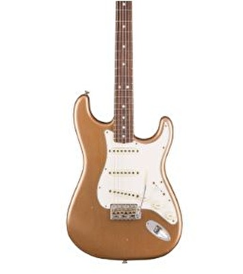 Fender Custom Shop 1969 Stratocaster Journeyman Relic Gülağacı Klavye Aged Firemist Gold Elektro Gitar