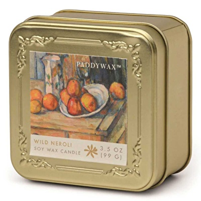 PADDYWAX Empresyonistler Metal Teneke Mum 99 gr 8x8 cm Degas Cezanne Still Life With Milk Jug - Fruit