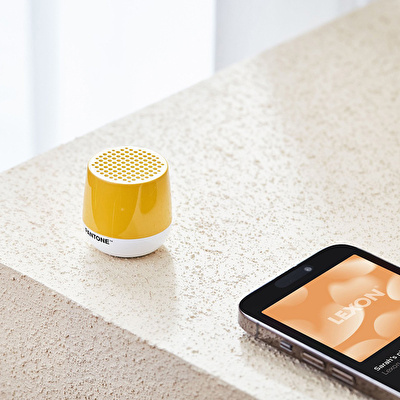 LEXON x Pantone Mino + Bluetooth Hoparlör Sarı