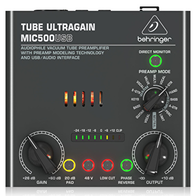BEHRINGER TUBE ULTRAGAIN MIC500USB / Mikrofon Prea