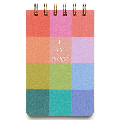 DESIGNWORKS INK Twin Wire Notepad Rainbow Check