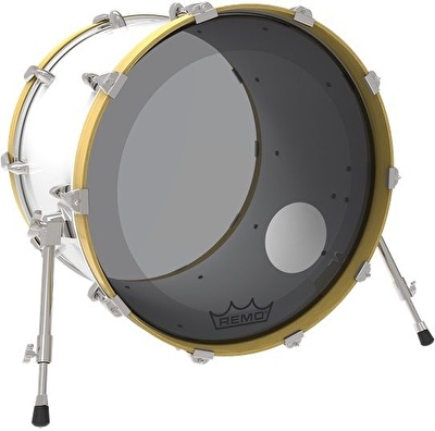 REMO P3-1318-CT-SMOH - Powerstroke® P3 Colortone™ Smoke 5" Delikli 18" Bas Davul Derisi