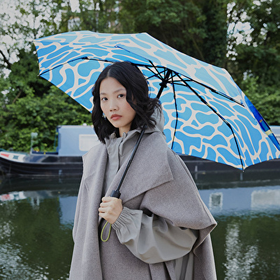 ORIGINAL DUCKHEAD The Daily - Blue Ripples Automatic Umbrella