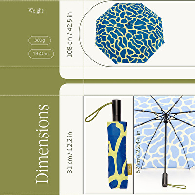 ORIGINAL DUCKHEAD The Daily - Blue Ripples Automatic Umbrella