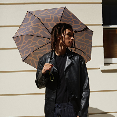 ORIGINAL DUCKHEAD The Daily - Coffee Ripples Compact Umbrella