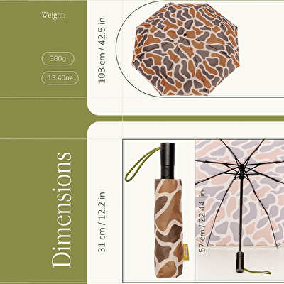ORIGINAL DUCKHEAD The Daily - Beige Ripples Automatic Umbrella