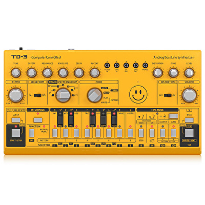 BEHRINGER TD-3-AM Analog Bass Line Synthesizer (Sarı)