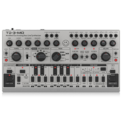 BEHRINGER TD-3-MO-SR VCO, MIDI Kontrollü VCF ve Alt Harmonik Osilatörlü “Modlu Çıkışlı” Analog Bass Line Synthesizer
