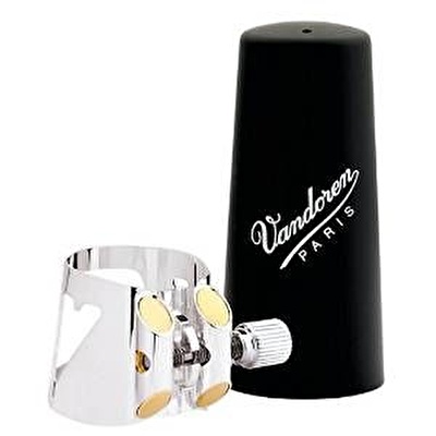 VANDOREN LC01P / Optimum Klarnet Bilezik (Gümüş Gri) ve Plastik Ağızlık Kapağı