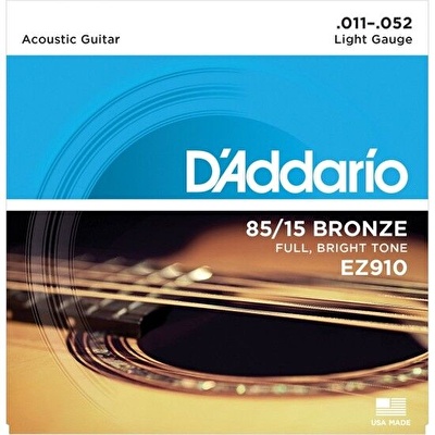 DADDARIO EZ910 Akustik Gitar Takım Tel