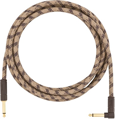 Fender 10' Angled Festival Pure Hemp Brown Stripe Enstrüman Kablosu