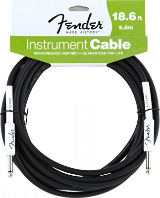 Fender 18.6' Performance Series Instrument Cable Black Enstrüman Kablosu