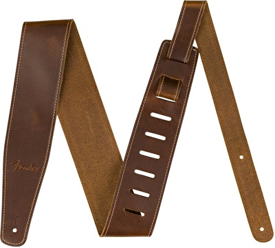 Fender 2.5" Broken-In Leather Strap Tan Gitar Askı