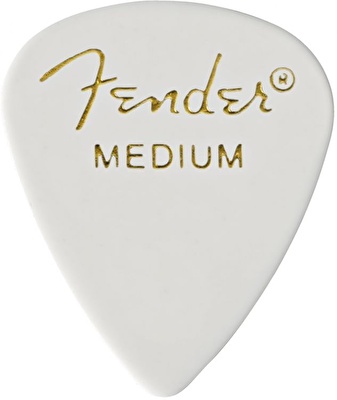 Fender 351 Shape Medium 12'li Paket Beyaz Pena