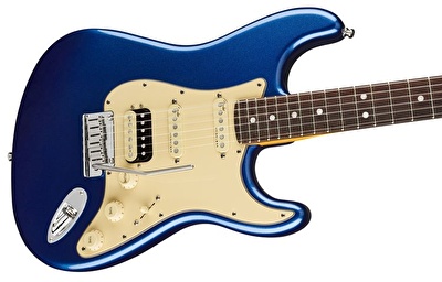 Fender American Ultra Stratocaster HSS Gülağacı Klavye Cobra Blue Elektro Gitar