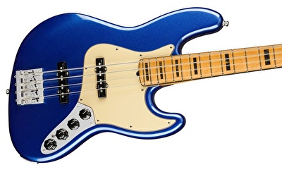 Fender American Ultra Jazz Bass Akçaağaç Klavye Cobra Blue Bas Gitar