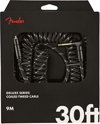 Fender Deluxe  9 Metre  Siyah Tweed Coil Kablo