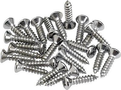 Fender Pickguard Mounting Screws Chrome (24)