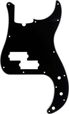 Fender Precision 13-Delik Mount with Truss Rod Notch Black 3-Ply Bass Pickguard