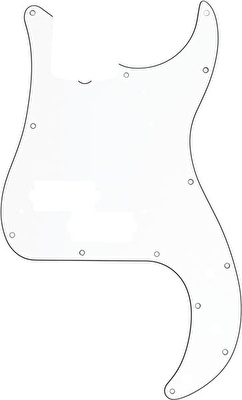Fender Pickguard Precision Bass 13-Hole Vintage Mount (with Truss Rod Notch) White