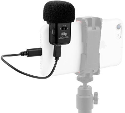 IK Multimedia iRig Mic Cast HD Çift Taraflı Kompakt Mikrofon (iOS & Android)