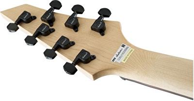 Jackson JS Dinky Arch Top JS22-7 DKA HT Amaranth Klavye Satin Black 7 Telli Elektro Gitar