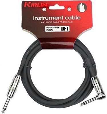 KIRLIN IPC-242PN-3M-BK HS 24AWG, 1/4" RT ANGLE -