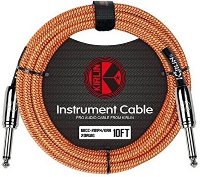 KIRLIN IWCC-201PN-3M-ORA / 1/4" MONO PLUG