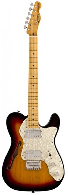 Squier Classic Vibe 70s Telecaster Thinline Akcaagac Klavye 3-Color Sunburst Elektro Gitar