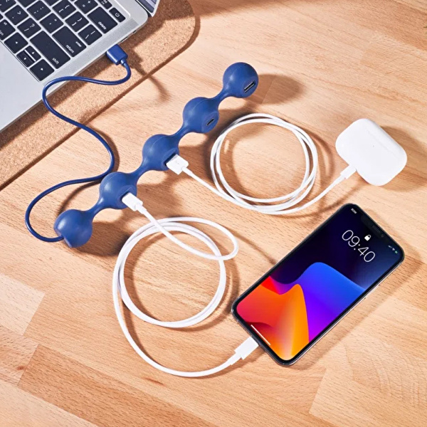 LEXON Peas Hub C USB Çoğaltıcı Lacivert