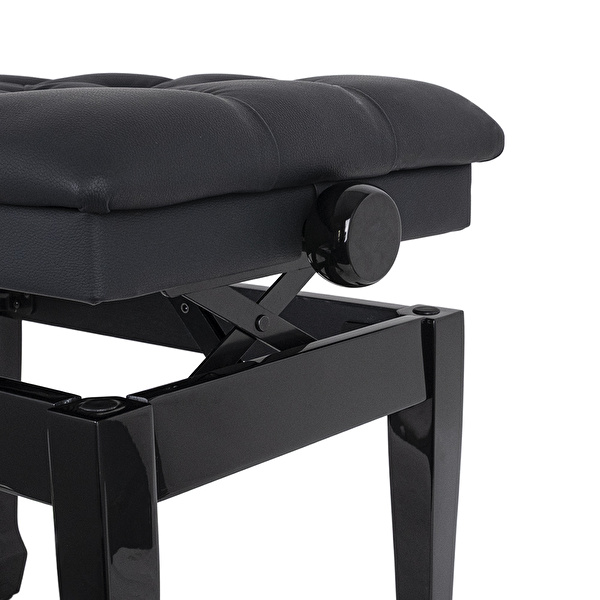 KOZMOS PJ006-BK Ayarlı Piyano Taburesi - Siyah